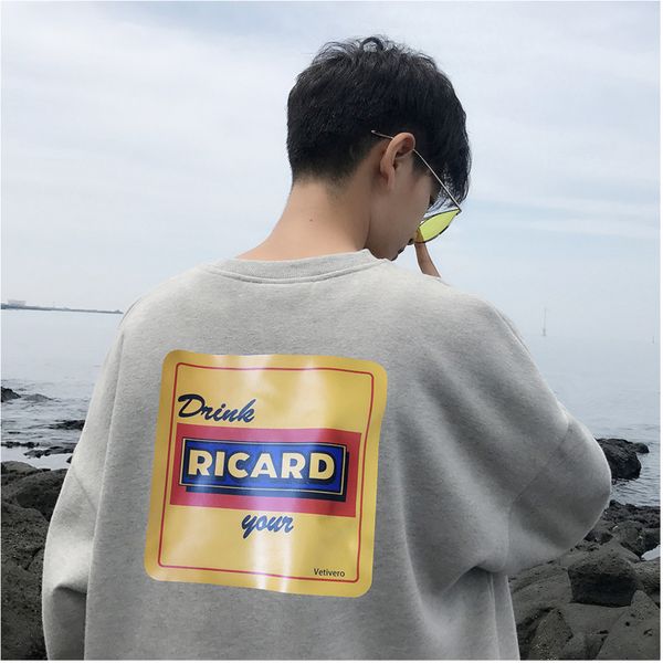 men's sweatshirt 2019 autumn and winter new loose wild bottoming shirt couple models sports shirt youth trend men's clothing, Black
men's sweatshirt 2019 autumn and winter new loose wild bottoming shirt couple models sports shirt youth trend men's clothing, Black