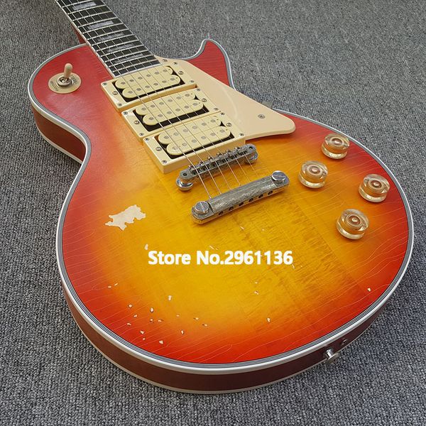 Rare Ace Frehley Будокан Heritage Cherry Sunburst Relic Электрогитара ABR-1 Маленького Pin мост, Гровер Тюнеры Белого Pearloid Банджо Кнопка
Rare Ace Frehley Будокан Heritage Cherry Sunburst Relic Электрогитара ABR-1 Маленького Pin мост, Гровер Тюнеры Белого Pearloid Банджо Кнопка