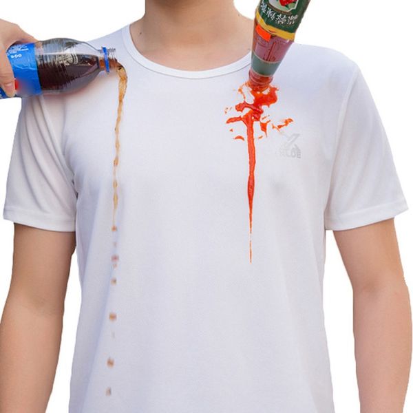 anti-dirty waterproof men t-shirt hydrophobic stainproof breathable shirt antifouling quick dry short sleeve t-shirt, Gray;blue
anti-dirty waterproof men t-shirt hydrophobic stainproof breathable shirt antifouling quick dry short sleeve t-shirt, Gray;blue