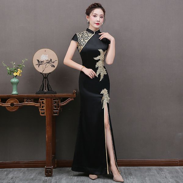 womans long cheongsam lace flower summer vintage chinese style ankle length dress qipao slim party dresses button vestido, Red
womans long cheongsam lace flower summer vintage chinese style ankle length dress qipao slim party dresses button vestido, Red