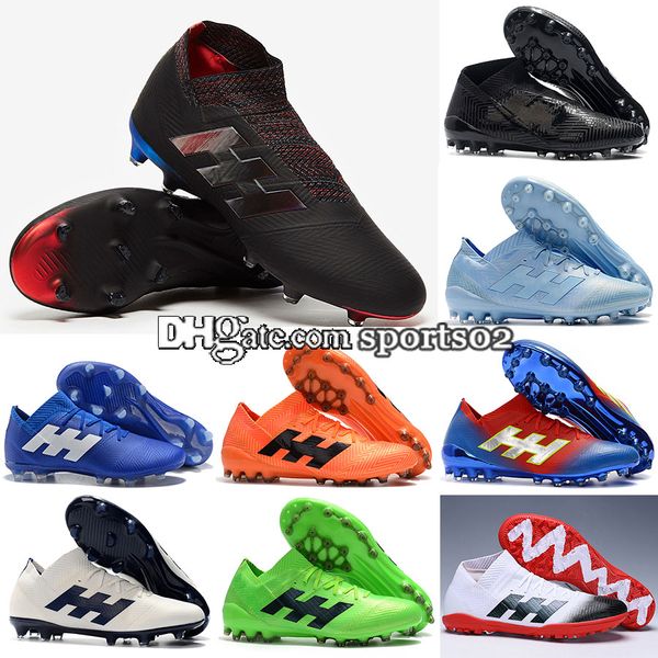 

2019 Новый высокое качество Nemeziz 18+ FG футбольная обувь Nemeziz Messi 18 FG футбольные бутсы н