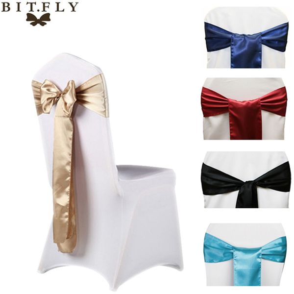 bit.fly 6x108inch satin fabric chair sashes bow cover for wedding chairs knot sash party banquet event celebration decorations 
bit.fly 6x108inch satin fabric chair sashes bow cover for wedding chairs knot sash party banquet event celebration decorations