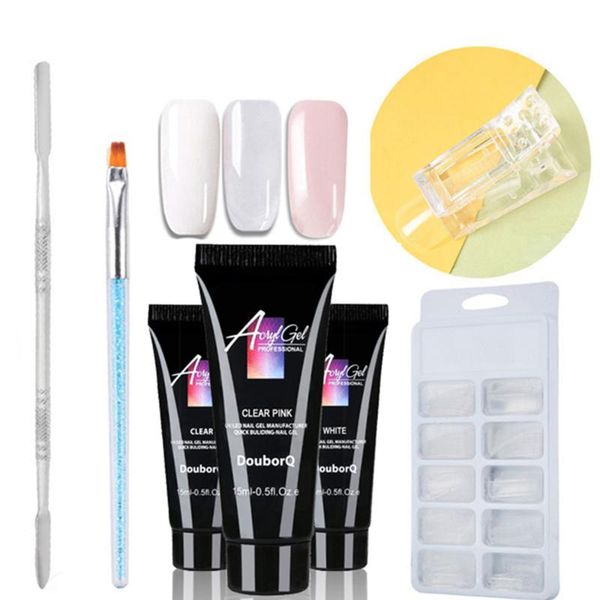 nail gel set uv led nail gel set extension kit poly clear acrylic false tips double end pusher builder
nail gel set uv led nail gel set extension kit poly clear acrylic false tips double end pusher builder