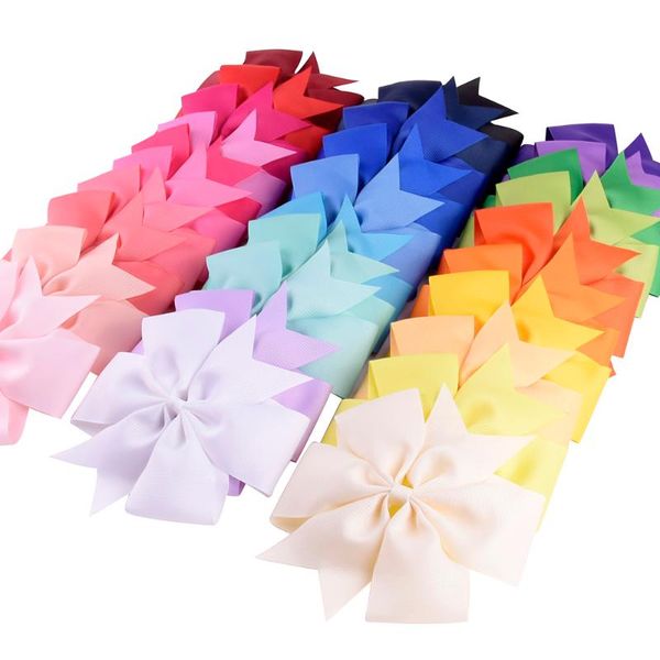 30pcs/lot 6 '' colorful grosgrain ribbon hair bows kids girls boutique hair clip handmade hairgrips hearwear accessories, Slivery;white
30pcs/lot 6 '' colorful grosgrain ribbon hair bows kids girls boutique hair clip handmade hairgrips hearwear accessories, Slivery;white