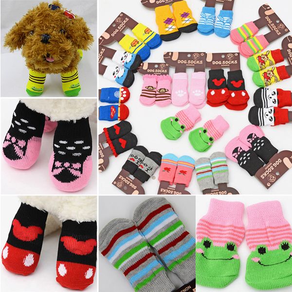 pet dog cat socks for winter cute puppy dogs soft cotton anti-slip knit weave sock skid bottom dog cat socks pet supplies an2879 
pet dog cat socks for winter cute puppy dogs soft cotton anti-slip knit weave sock skid bottom dog cat socks pet supplies an2879