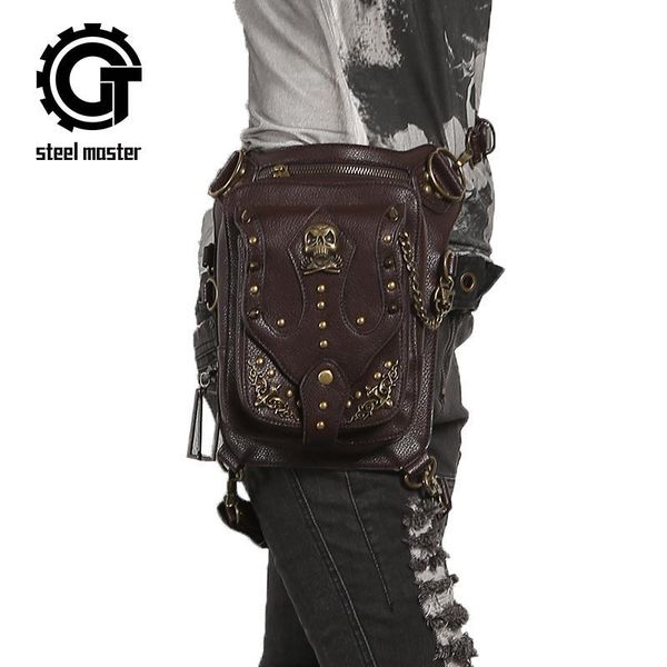 2018 fashion steel master punk mini pockets handbag steampunk pu leather shoulder bag hips thigh bag brown wallet
2018 fashion steel master punk mini pockets handbag steampunk pu leather shoulder bag hips thigh bag brown wallet