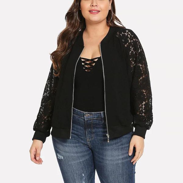 women's jackets plus size short coat new autumn winter lace zipper long sleeve pocket ladies outwear coats chamarra mujer 4fm, Black;brown
women's jackets plus size short coat new autumn winter lace zipper long sleeve pocket ladies outwear coats chamarra mujer 4fm, Black;brown