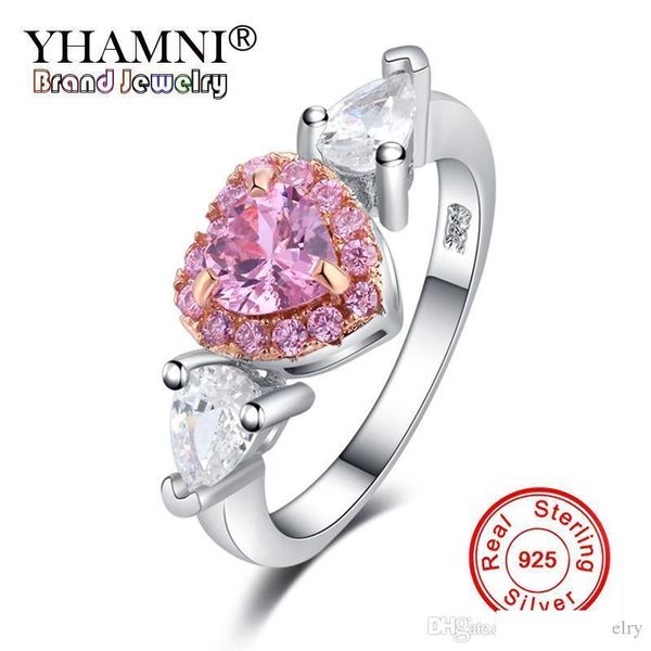 yhamni 100% 925 sterling silver angel wings pink cz zirconia love heart wedding jewelry rings for women ring gift yra0226, Slivery;golden
yhamni 100% 925 sterling silver angel wings pink cz zirconia love heart wedding jewelry rings for women ring gift yra0226, Slivery;golden