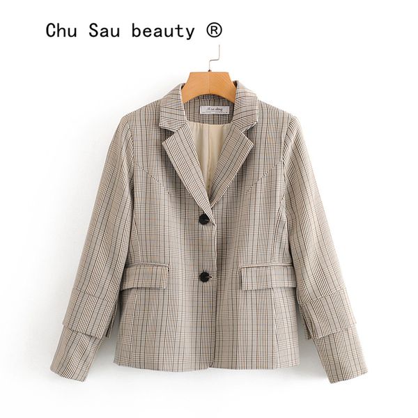 chu sau beauty classic office lady blazer slim check single-breasted double sleeve decoration suit jacket casual blazer women, White;black
chu sau beauty classic office lady blazer slim check single-breasted double sleeve decoration suit jacket casual blazer women, White;black