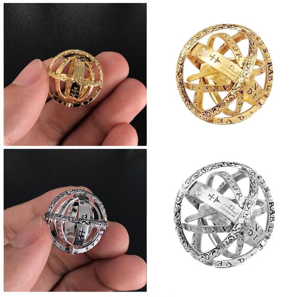 fashion creative astronomical sphere ball ring for women men vintage gold silver sphere complex rotating rings jewelry gifts, Slivery;golden
fashion creative astronomical sphere ball ring for women men vintage gold silver sphere complex rotating rings jewelry gifts, Slivery;golden