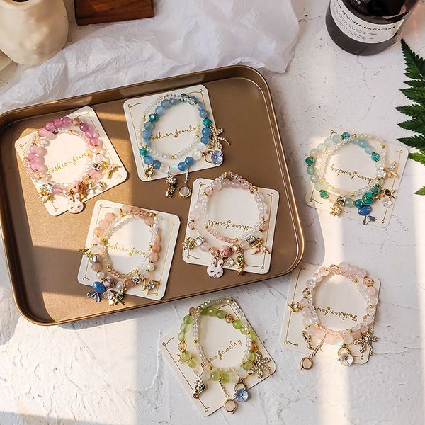 simple small fresh and famous celebrity bracelet bohemian multicolor stone crystal beaded bracelet female jewelry, Golden;silver
simple small fresh and famous celebrity bracelet bohemian multicolor stone crystal beaded bracelet female jewelry, Golden;silver