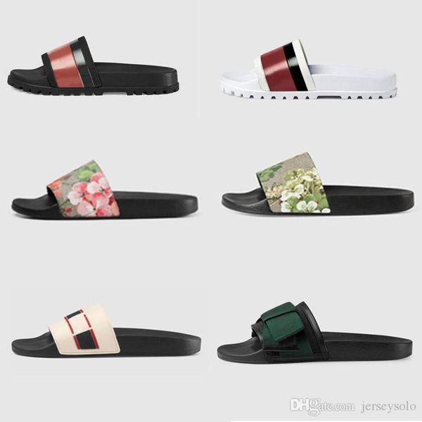 with box designer rubber slide sandal floral brocade men slipper gear bottoms flip flops women striped beach causal slipper size 36-45, Black
with box designer rubber slide sandal floral brocade men slipper gear bottoms flip flops women striped beach causal slipper size 36-45, Black
