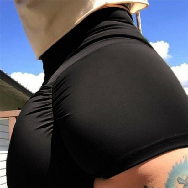 women's leggings women casual solid elastic high waist push up fitness short running gym stretch sport pants, Black
women's leggings women casual solid elastic high waist push up fitness short running gym stretch sport pants, Black