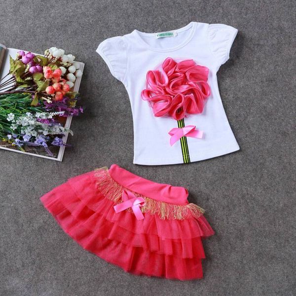 2 pcs/set baby kids girls cloth set toddler princess party flower t-shirt+tulle tutu skirt 4 colors new, White
2 pcs/set baby kids girls cloth set toddler princess party flower t-shirt+tulle tutu skirt 4 colors new, White