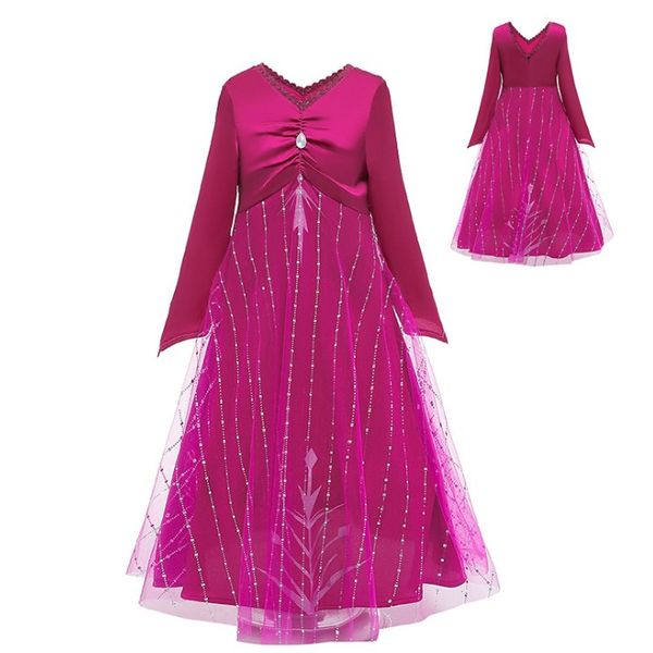 kids long sleeve v neck princess dress elegant fushcia ball gown skirt diamond tulle patchwork dress girls dress for halloween party, Red;yellow
kids long sleeve v neck princess dress elegant fushcia ball gown skirt diamond tulle patchwork dress girls dress for halloween party, Red;yellow
