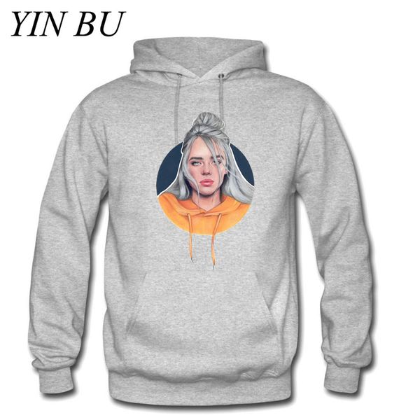 2019 new printed fleece men's billie eilish hoodies winter japan style hip hop men casual pullover sweatshirts streetwear, Black 
2019 new printed fleece men's billie eilish hoodies winter japan style hip hop men casual pullover sweatshirts streetwear, Black