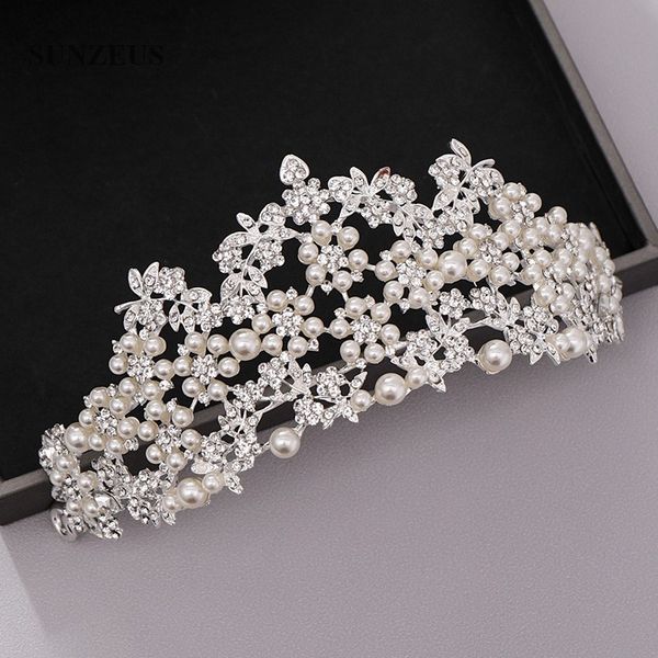 silver metal crystal beaded bridal tiaras with pearls wedding crowns headband bride accessory sq436
silver metal crystal beaded bridal tiaras with pearls wedding crowns headband bride accessory sq436
