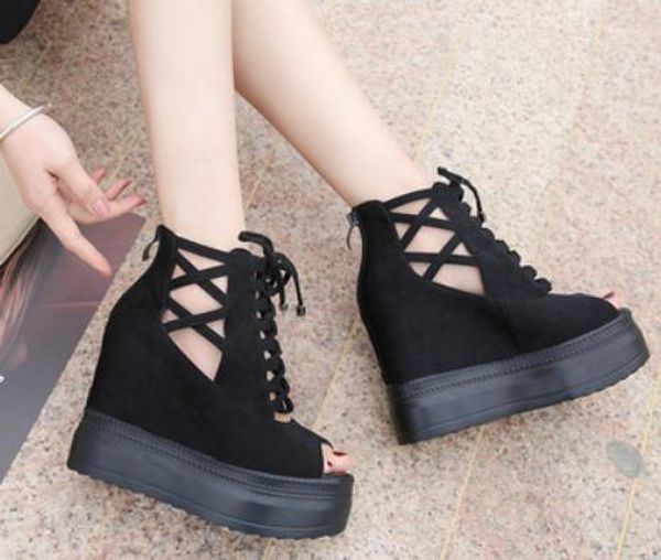 2019 women's sandals in summer with new style slope heel thick bottom waterproof table@60, Black
2019 women's sandals in summer with new style slope heel thick bottom waterproof table@60, Black