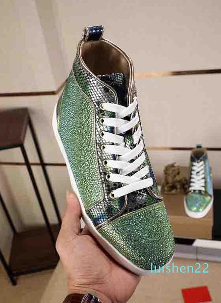 with box,dust bag) quality red bottom sneakers rhinestone strass shoes high sneakers red sole women men flats fashion casual shoe disc l22, Black
with box,dust bag) quality red bottom sneakers rhinestone strass shoes high sneakers red sole women men flats fashion casual shoe disc l22, Black