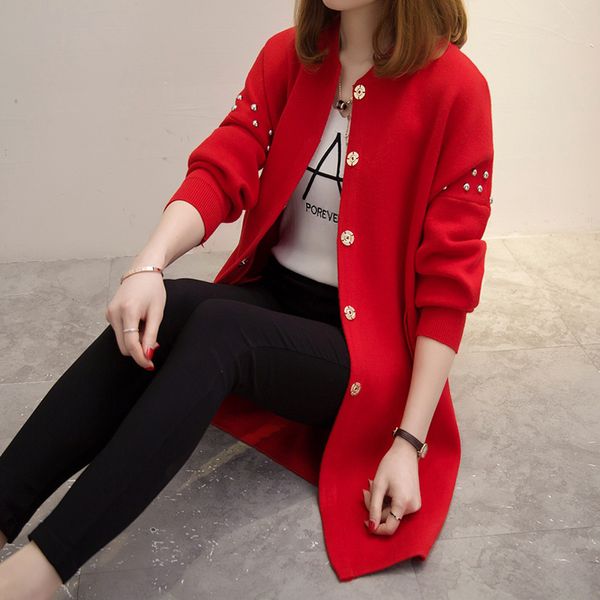 women's sweaters ladies spring 2021 style and autumn fashion cardigan sweater long knit jacket women, White;black
women's sweaters ladies spring 2021 style and autumn fashion cardigan sweater long knit jacket women, White;black