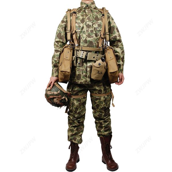 wwii us army m42 uniform 101 paratroopers troops suits pacific duck camouflage uniforms and combinations, Blue;black
wwii us army m42 uniform 101 paratroopers troops suits pacific duck camouflage uniforms and combinations, Blue;black