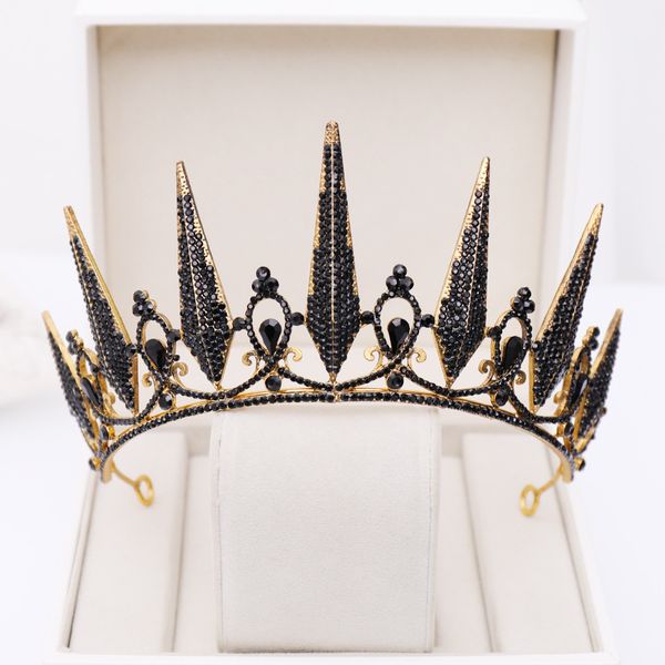 forseven women bride noiva wedding party hair jewelry baroque style black crystal tiaras and crowns headpieces headbands, Golden;white
forseven women bride noiva wedding party hair jewelry baroque style black crystal tiaras and crowns headpieces headbands, Golden;white