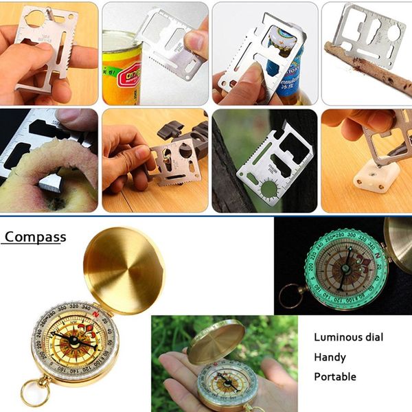 outdoor survival kit set camping travel multifunction first aid sos edc emergency supplies tactical for wilderness tool garget
outdoor survival kit set camping travel multifunction first aid sos edc emergency supplies tactical for wilderness tool garget