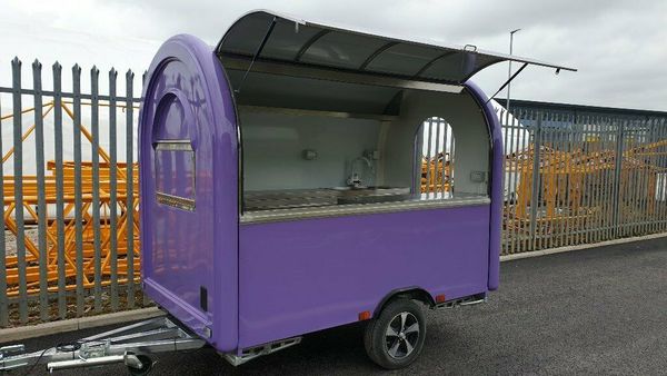 food truck food trailer mobile kitchen 280x200x240cm purple