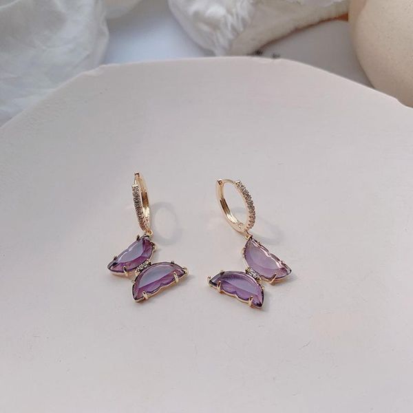 korean temperament cute purple butterdly hoop earrings for women elegant circle rhinestone party boucle d'oreille jewelry, Golden;silver
korean temperament cute purple butterdly hoop earrings for women elegant circle rhinestone party boucle d'oreille jewelry, Golden;silver