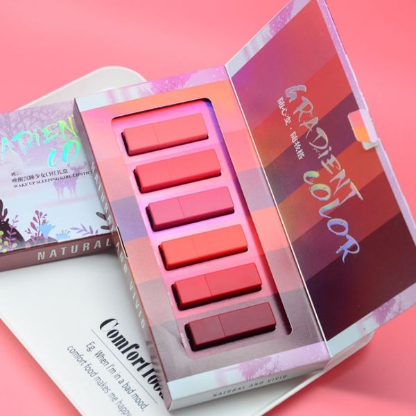 6pcs/set silky velvet matte lipstick set moisturizing anti-water non-stick cup lipstick kit makeup set for dark skin
6pcs/set silky velvet matte lipstick set moisturizing anti-water non-stick cup lipstick kit makeup set for dark skin