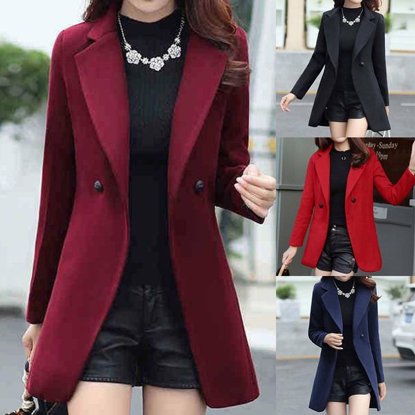 winter coat women lapel coat trench autumn slim formal overcoat winter outwear manteau femme abrigos mujer invierno 2019, Black
winter coat women lapel coat trench autumn slim formal overcoat winter outwear manteau femme abrigos mujer invierno 2019, Black
