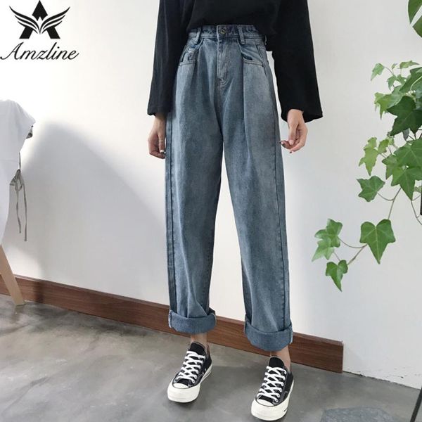 women's jeans amzline loose vintage chic woman bleached casual boyfriend curl denim wide leg pants oversize high waist jean, Blue
women's jeans amzline loose vintage chic woman bleached casual boyfriend curl denim wide leg pants oversize high waist jean, Blue
