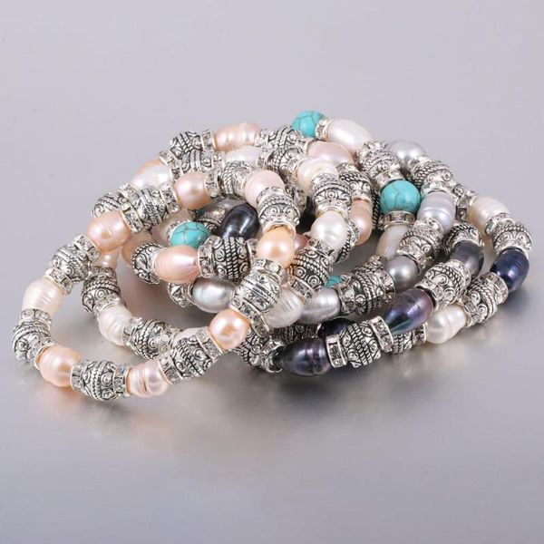 natural freshwater pearl 9-10 mm alloy bracelet for elegant women wedding dress gift, Black
natural freshwater pearl 9-10 mm alloy bracelet for elegant women wedding dress gift, Black