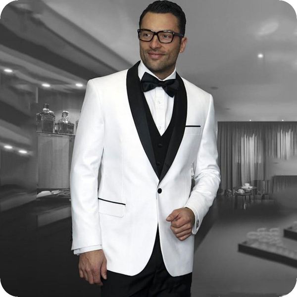 white suits for men wedding black groom tuxedo latest coat pants designs slim fit costume homme man blazer terno masculino 3piece, Black;gray
white suits for men wedding black groom tuxedo latest coat pants designs slim fit costume homme man blazer terno masculino 3piece, Black;gray