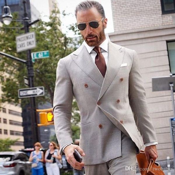 double breasted blazer men suits smart formal tuxedo business suits for wedding costume men groom jacket and pants custom made, Black;gray
double breasted blazer men suits smart formal tuxedo business suits for wedding costume men groom jacket and pants custom made, Black;gray