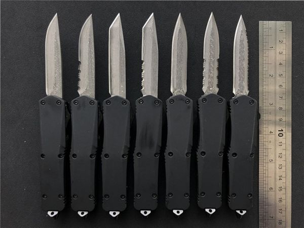 Small A07 Damascus Dual action automatic Tactical Knives Zinc aluminum handle Survival EDC Tools Outdoor Camping Hunting Knives J12M R
Small A07 Damascus Dual action automatic Tactical Knives Zinc aluminum handle Survival EDC Tools Outdoor Camping Hunting Knives J12M R