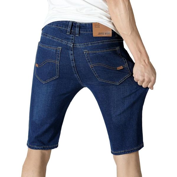2019 summer men's stretch short jeans fashion slim solid color breathable denim shorts men's large size 28-36 38 straight jeans, Blue
2019 summer men's stretch short jeans fashion slim solid color breathable denim shorts men's large size 28-36 38 straight jeans, Blue