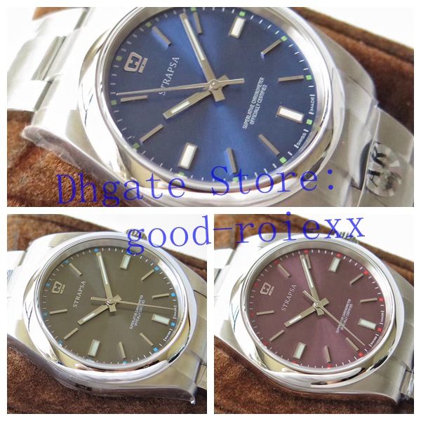 men's 39mm blue rhodium red grape dial automatic cal.3132 ar factory watch 904l steel men perpetual watches 114300 eta oyster wristwatc, Slivery;brown
men's 39mm blue rhodium red grape dial automatic cal.3132 ar factory watch 904l steel men perpetual watches 114300 eta oyster wristwatc, Slivery;brown