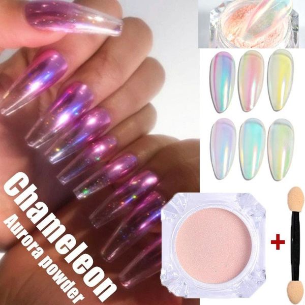 0.3g transparent holographic aurora nail glitter mirror dipping powder chameleon nail dust powders art polish with brush, Silver;gold
0.3g transparent holographic aurora nail glitter mirror dipping powder chameleon nail dust powders art polish with brush, Silver;gold