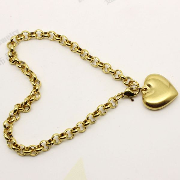 316l stainless steel titanium bracelets love peach heart-shaped male and female couples bracelet jewelry wholesale, Golden;silver
316l stainless steel titanium bracelets love peach heart-shaped male and female couples bracelet jewelry wholesale, Golden;silver