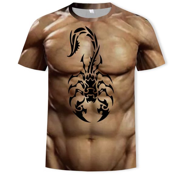 men's 3d t-shirt bodybuilding simulated muscle tattoo t-shirt funny 3d printing short-sleeve skin chest muscle t shirt, White;black
men's 3d t-shirt bodybuilding simulated muscle tattoo t-shirt funny 3d printing short-sleeve skin chest muscle t shirt, White;black