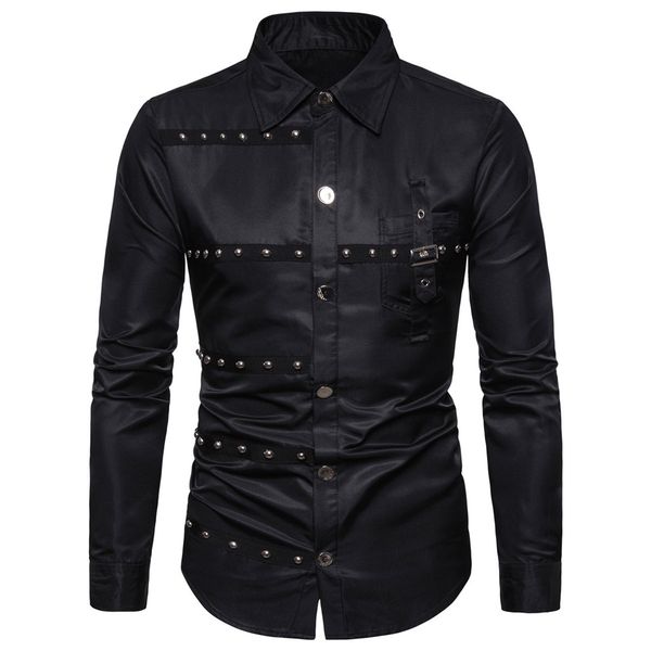men shirt summer striped button long sleeve shirt men casual streetwear harajuku black shirts formal dress camisas hombre, White;black
men shirt summer striped button long sleeve shirt men casual streetwear harajuku black shirts formal dress camisas hombre, White;black