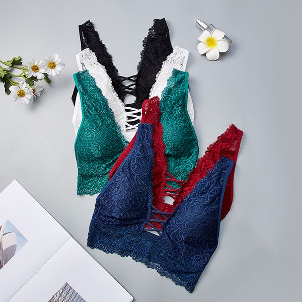 fashion new ladies lace print deep v-neck solid color camisole hem bra elegant attractive bras, Red;black
fashion new ladies lace print deep v-neck solid color camisole hem bra elegant attractive bras, Red;black