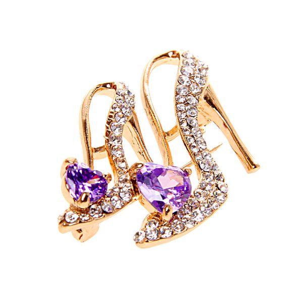ladies purple crystal rhinestone high heeled princess shoes brooch pin favor, Gray
ladies purple crystal rhinestone high heeled princess shoes brooch pin favor, Gray