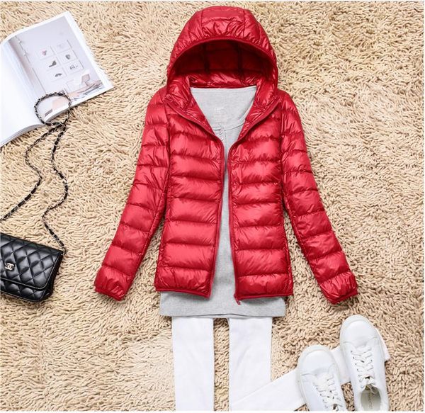 90% white duck down jacket 2019 women winter jacket short thin coat for women hooded down parka warm female clothes waterproof, Black
90% white duck down jacket 2019 women winter jacket short thin coat for women hooded down parka warm female clothes waterproof, Black