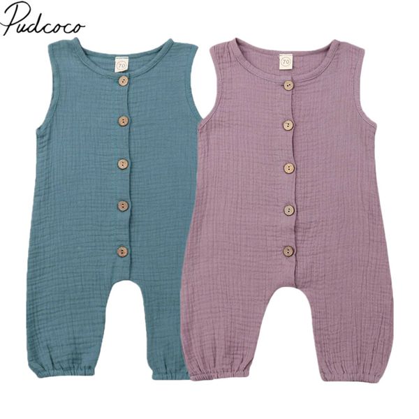 2019 baby summer clothing 0-24m newborn infant kids baby girl boy solid cotton romper sleeveless button jumpsuit clothes outfits, Blue
2019 baby summer clothing 0-24m newborn infant kids baby girl boy solid cotton romper sleeveless button jumpsuit clothes outfits, Blue