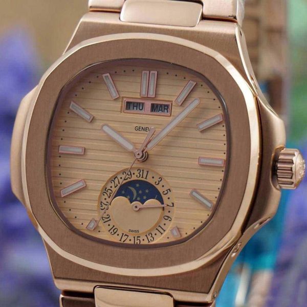 quality luxury moon phase auto date men milky dial analog skeleton gold stainless band 5980n nautilus sport watch monor hemmo modern, Slivery;brown
quality luxury moon phase auto date men milky dial analog skeleton gold stainless band 5980n nautilus sport watch monor hemmo modern, Slivery;brown