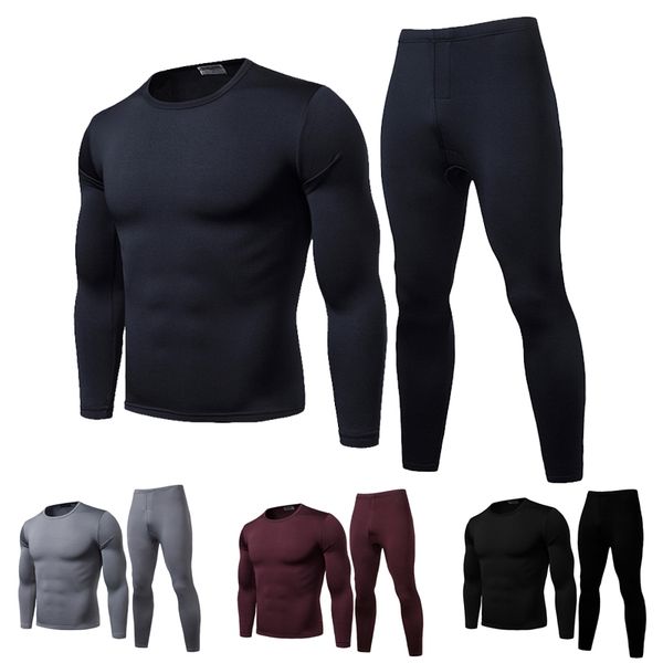 2pcs men's winter warm thermal under clothes ultra-soft fleece lined bottom pants underwear set casual mens sets, Black;white 
2pcs men's winter warm thermal under clothes ultra-soft fleece lined bottom pants underwear set casual mens sets, Black;white