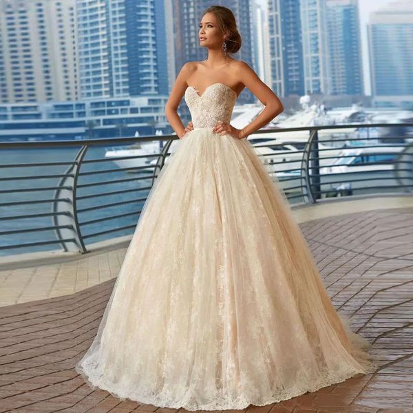 2019 sweetheart lace a-line wedding dresses bridal gowns lace modest vestidos de marriage spring, White
2019 sweetheart lace a-line wedding dresses bridal gowns lace modest vestidos de marriage spring, White