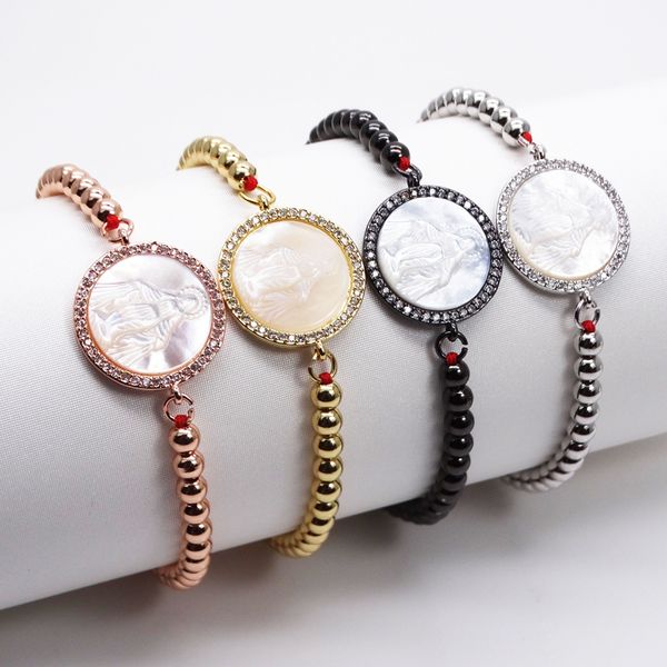 round seashell hand bracelet part connector 4mm copper round beads brass pave cz bracelet adjustable jewelry bracelet, Black
round seashell hand bracelet part connector 4mm copper round beads brass pave cz bracelet adjustable jewelry bracelet, Black